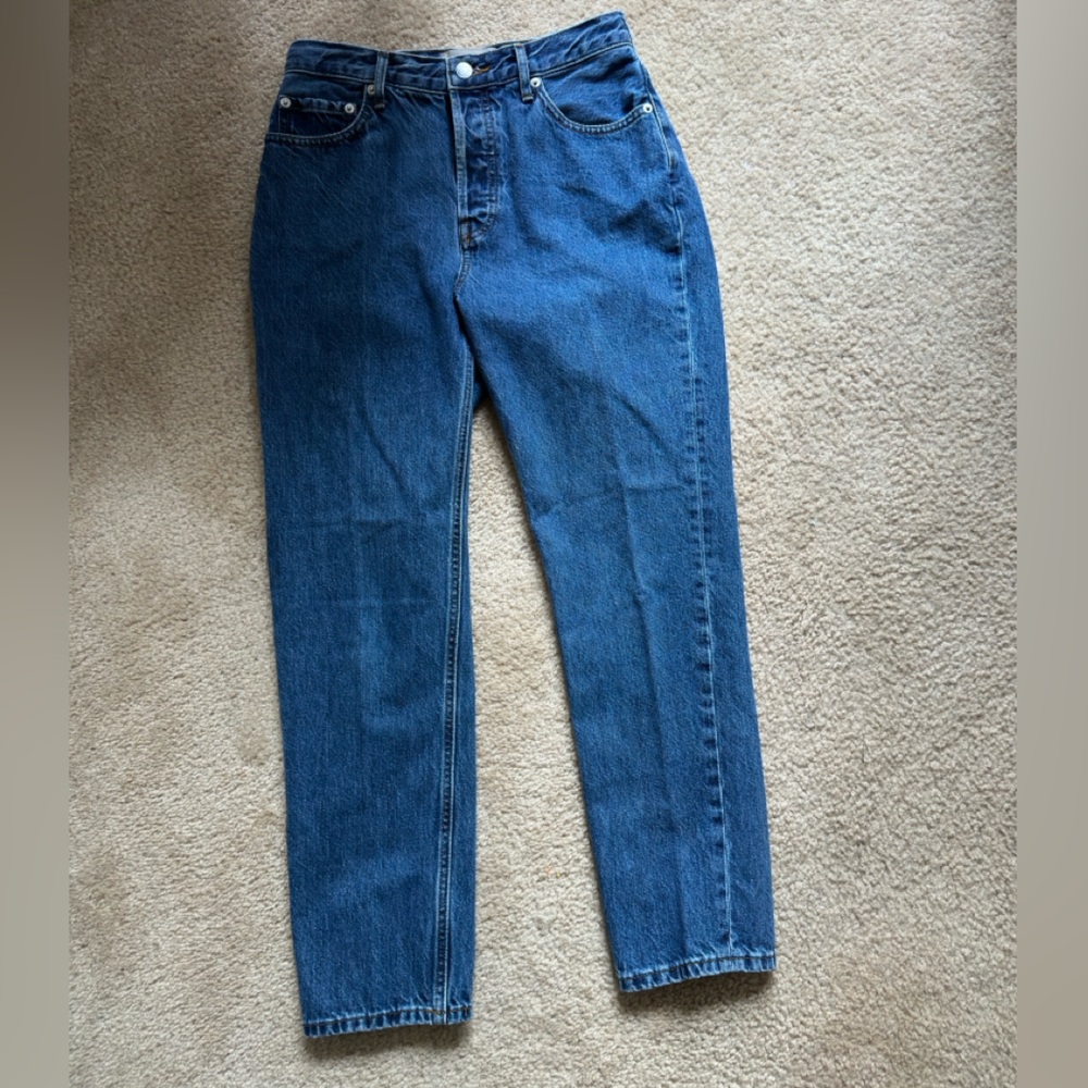 Everlane Blue Straight Leg Jeans - Picture 2 of 6